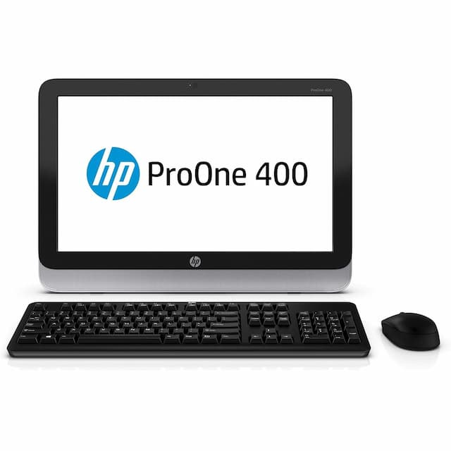 PC DE BUREAU OCCASION ALL IN ONE HP PRO ONE 400 G1  I3 4EME   / 4 / 500  / 20" +  CLAVIER  / AC