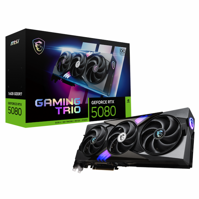 GPU MSI RTX 5080 16G GAMING TRIO OC GDDR7